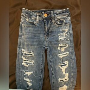 American Eagle Distressed Blue Jeans